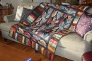 Falling Leaf Quilt on a Sofa