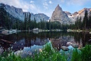 Lone Eagle Peak above Mirror Pond