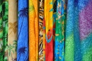 Colorful Cloth on Caribbean Island of St. Martin