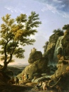 Landscape with Waterfall and Figures