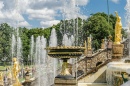 Sculptures on the Grand Cascade of Peterhof