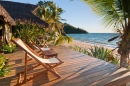 Tropical Beach Terrace at Sunset