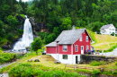 Traditional Norwegian Wooden House