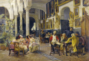 Conversation in a Sevillian Courtyard