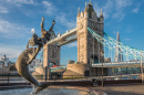 In front of the Tower Bridge, London