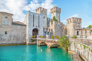 Scaliger Castle on Lake Garda, Italy