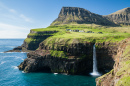 Waterfall on Faroe Islands