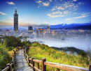 Sunrise over Taipei, Taiwan