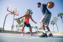 Friends Playing Basketball