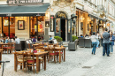 Outdoor Restaurant in Bucharest, Romania