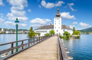 Schloss Ort with Wooden Bridge, Austria