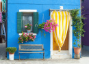 Street in Burano, Italy