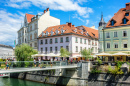 Ljubljanica River, Ljubljana, Slovenia