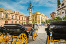 Horse Carriages in Seville, Spain