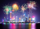 New Year Fireworks in Shanghai, China