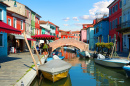 Bridge in Burano, Venice, Italy