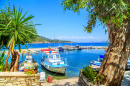 Port Kouloura in Corfu, Greece