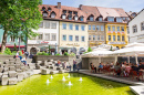 Obstmarkt Fountain Square, Bamberg, Germany