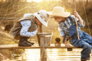 Fishing at Sunset