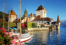 Oberhofen Castle, Lake Thun, Switzerland