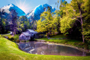 Water Mill in the Mountains