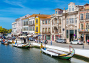 Main City Canal In Aveiro, Portugal