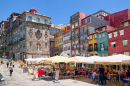 Historic Ribeira Square of Porto, Portugal