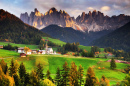 Val di Funes Valley, Trentino Alto Adige, Italy