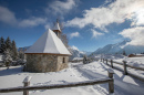 Mountain Village in Winter, Austrian Alps