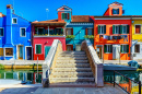 Canal and Bridge, Burano Island