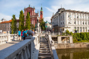 Triple Bridge in Ljubljana, Slovenia