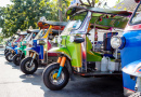 Tuk Tuk Taxis in Bangkok, Thailand