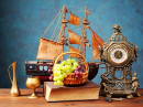 Still Life with a Model Ship