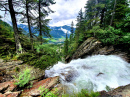 Waterfall in the Mountains