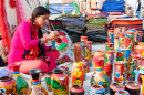 Painting Terracotta Pots, Kolkata, India