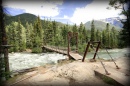 Footbridge over Animas River, Colorado