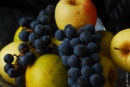 Grapes and Apples - Still Life in Autumn