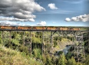 Train Crossing Two Medicine Creek