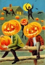 Halloween Vintage Postcard