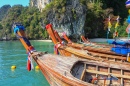 Traditional Thai Long Boats, Koh Samui