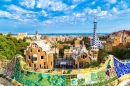 Park Guell in Barcelona, Spain