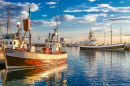 Fisherman Boats in Husavik, Iceland