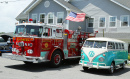 Fire Truck and 1966 Volkswagen Bus Vanagon