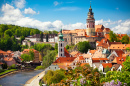 Church and Castle in Cesky Krumlov