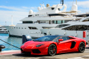 Red Lamborghini in Marbella, Spain