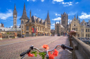 Blue Sky Over Ghent, Belgium