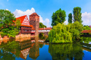 Pegnitz River in Nuremberg, Germany