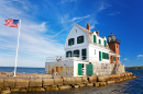 Rockland Breakwater Lighthouse in Maine