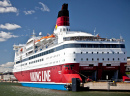 Viking Line Ferry at the Pier In Helsinki