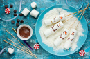 Snowman Marshmallow Pops